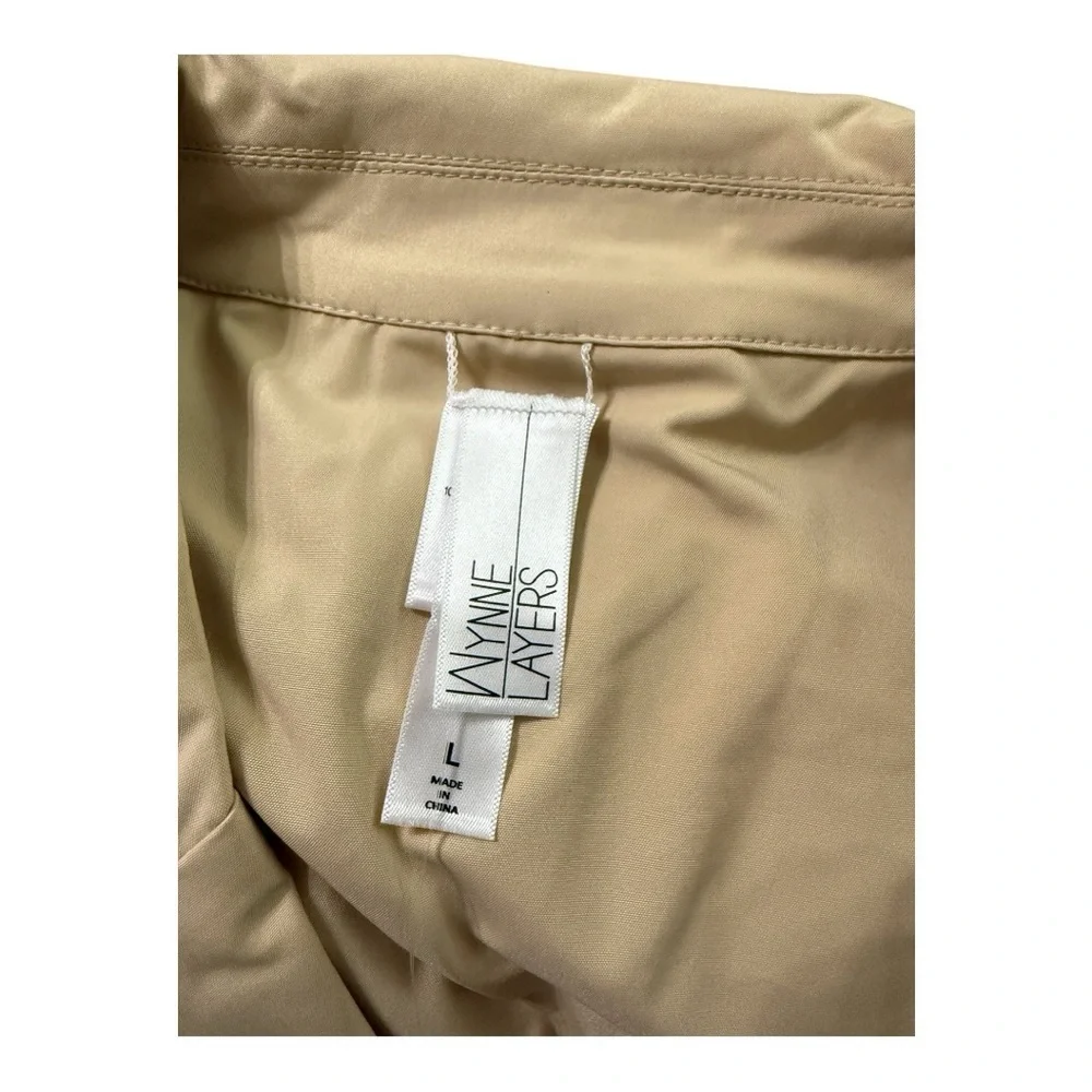 Wynne Layers Beige Trench Coat Jacket – Size L - Picture 5 of 7
